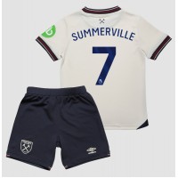 West Ham United Crysencio Summerville #7 Vonkajší Detský futbalový dres 2025-26 Krátky Rukáv (+ trenírky)